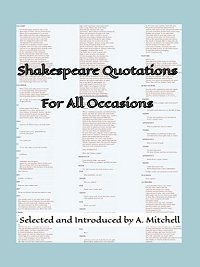 Shakespeare Quotations For All Occasions (Paperback) Cover image of Shakespeare Quotations For All Occasions (Paperback)