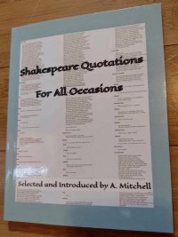 Cover image of Shakespeare Quotations For All Occasions (Paperback)