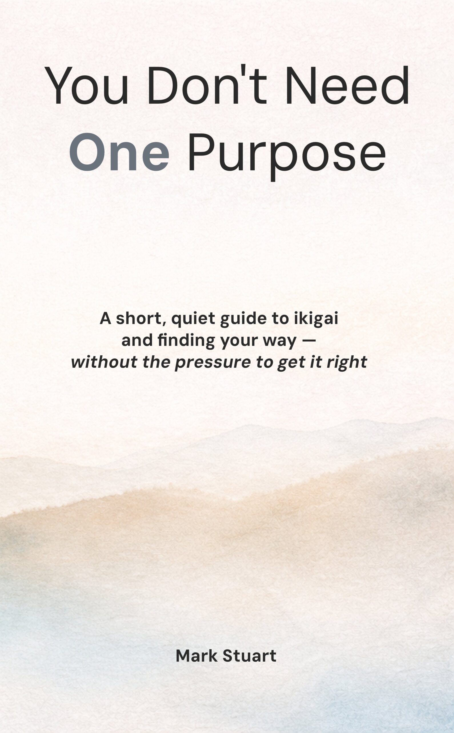 You Don't Need One Purpose Cover image of You Don't Need One Purpose